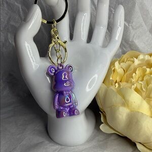 Purple Bear Key Holder
